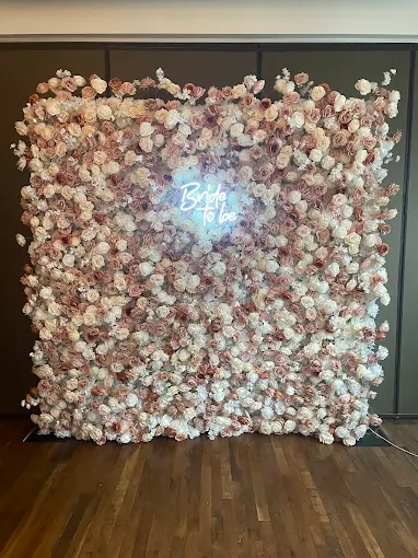 Champagne & Blush Flower Wall Backdrop